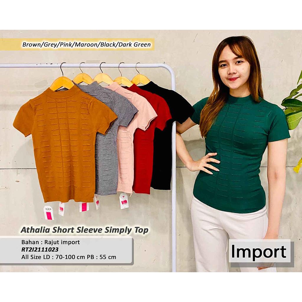 Athalia short sleeve simply Top
