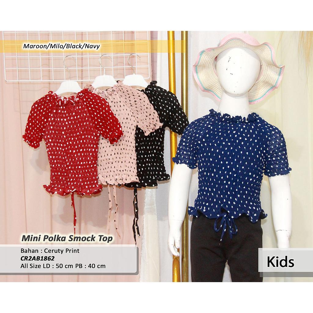 Mini polka Smock top