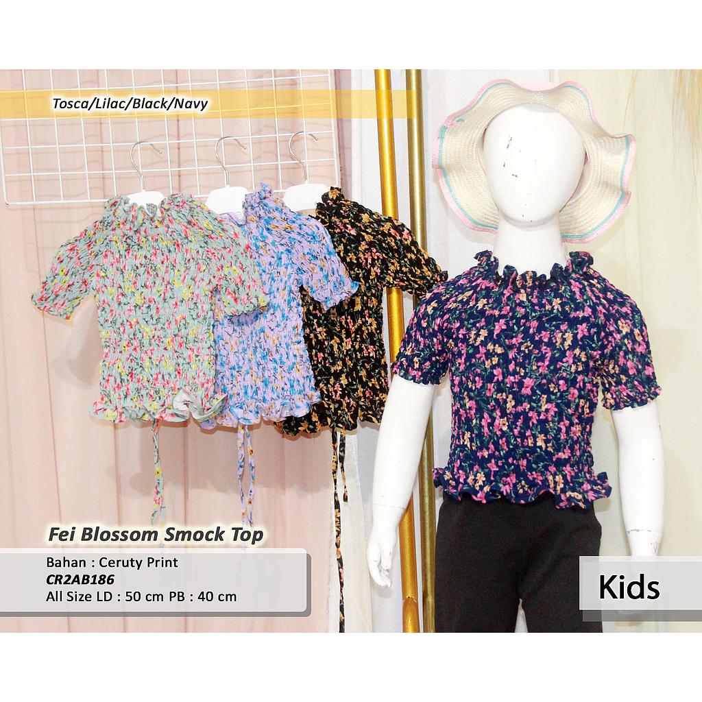 fei Blossom smock top
