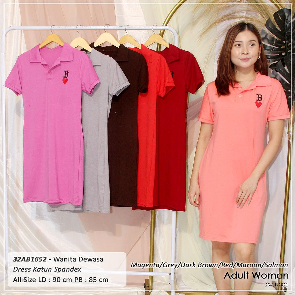 DRESS VARIASI KRAH + KLEP KANCING VARIASI BORDIR