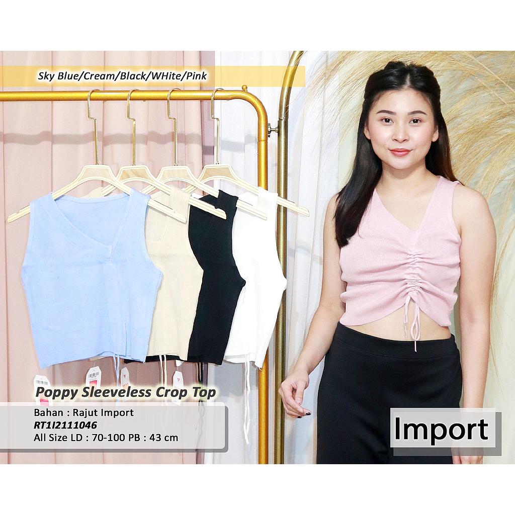 Poppy sleeveless crop top