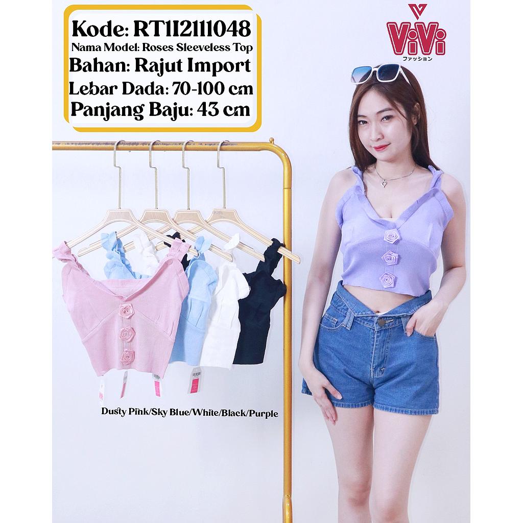 Roses sleeveless  Top