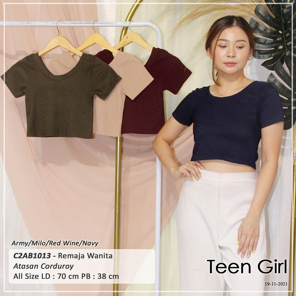 ATASAN CROP LEHER RIB SABRINA