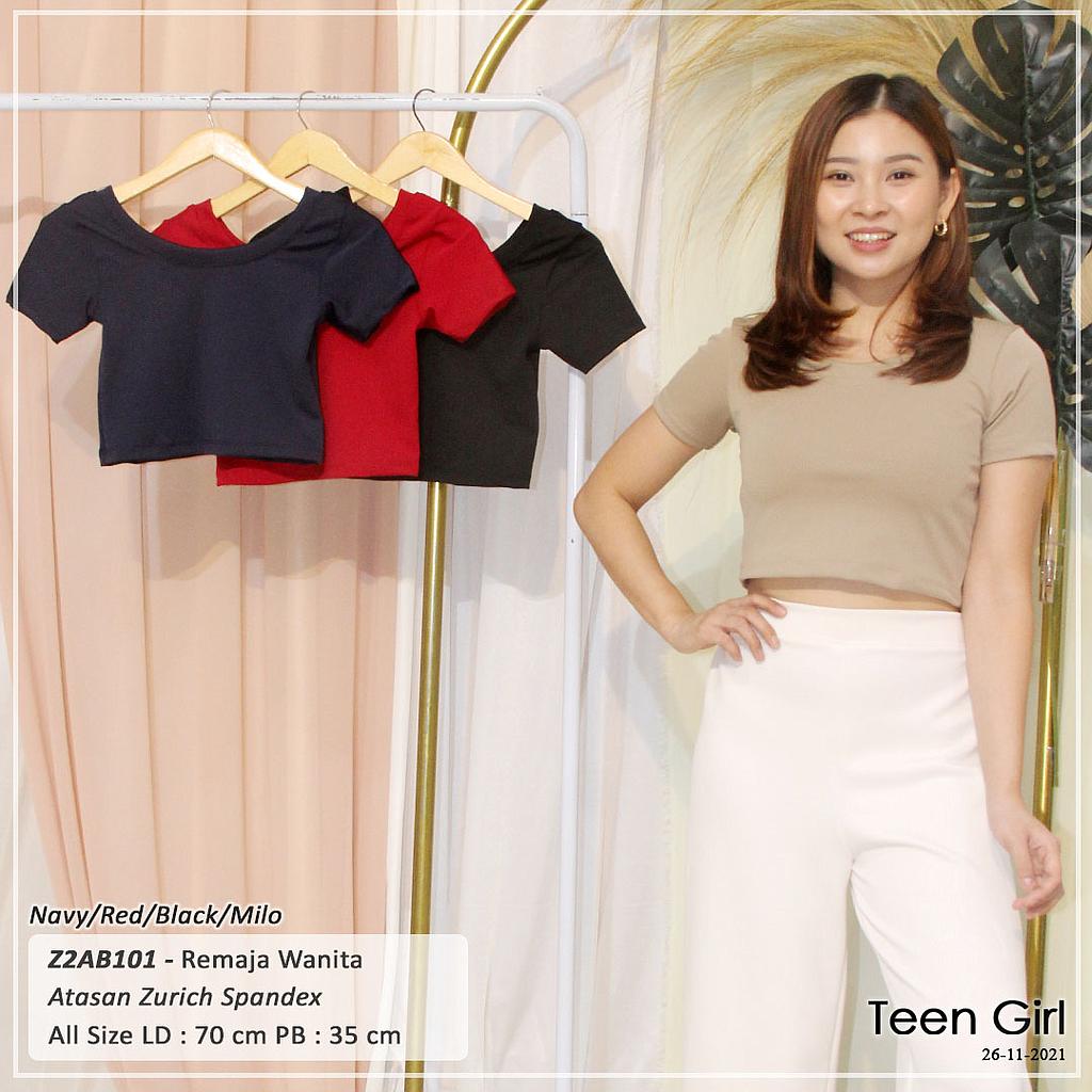 ATASAN CROP LEHER RIB SABRINA