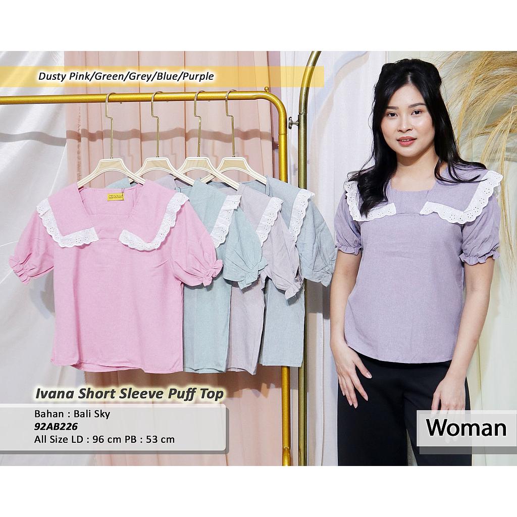 Ivana Short Sleeve Puuf Top