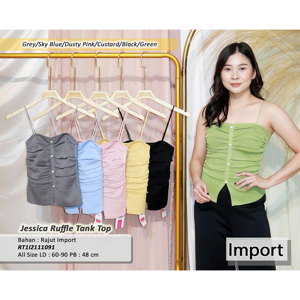 Jessica ruffle Tank top