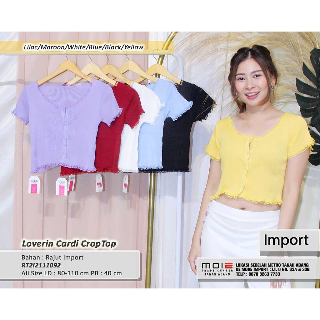 Loverin Cardi Crop Top