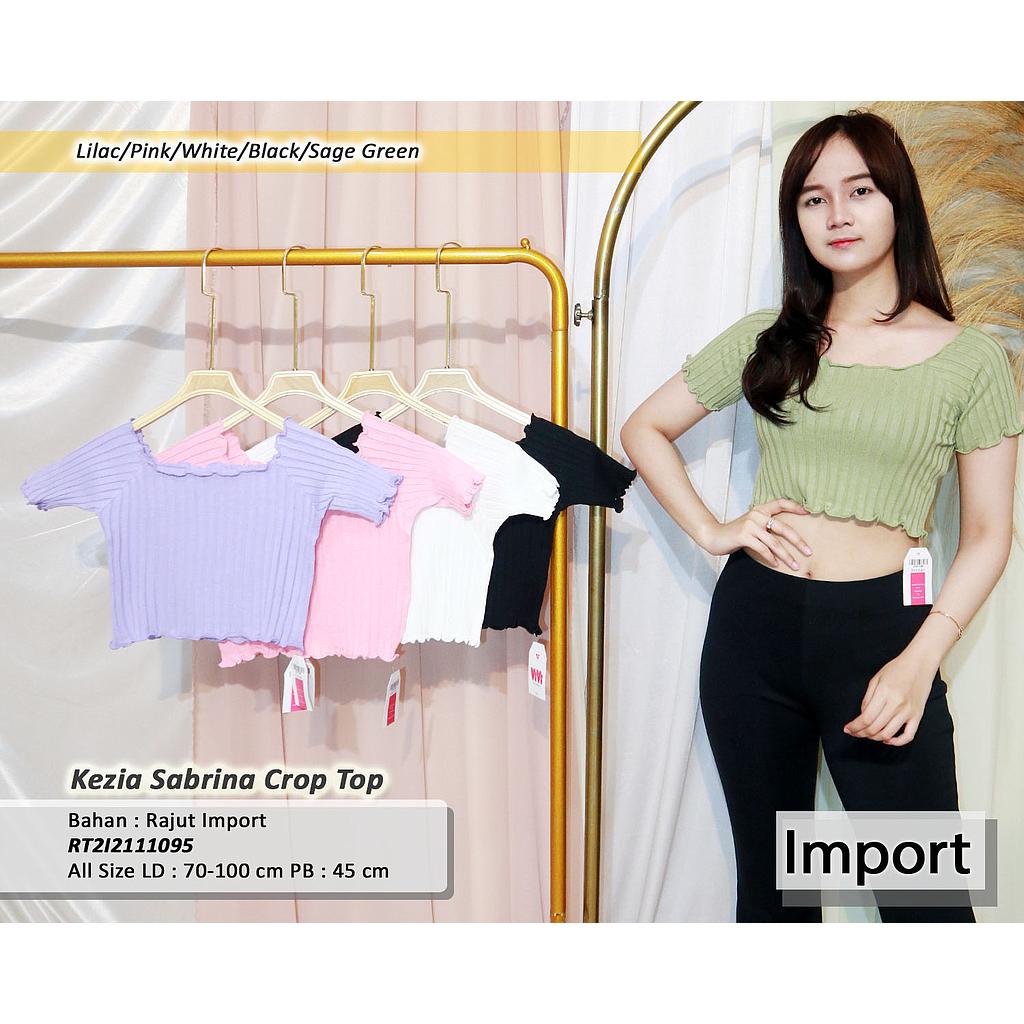 Kezia sabrina crop top