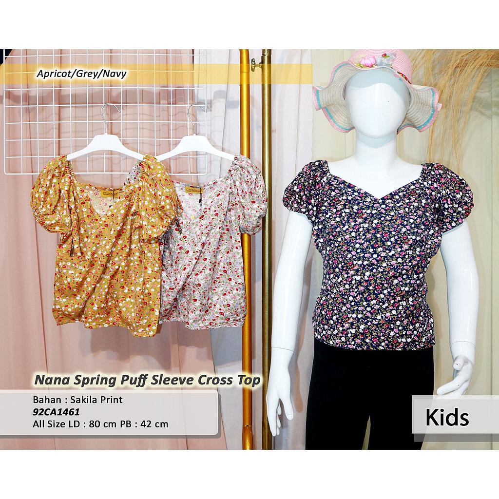 Nana spring puff sleeve crop top