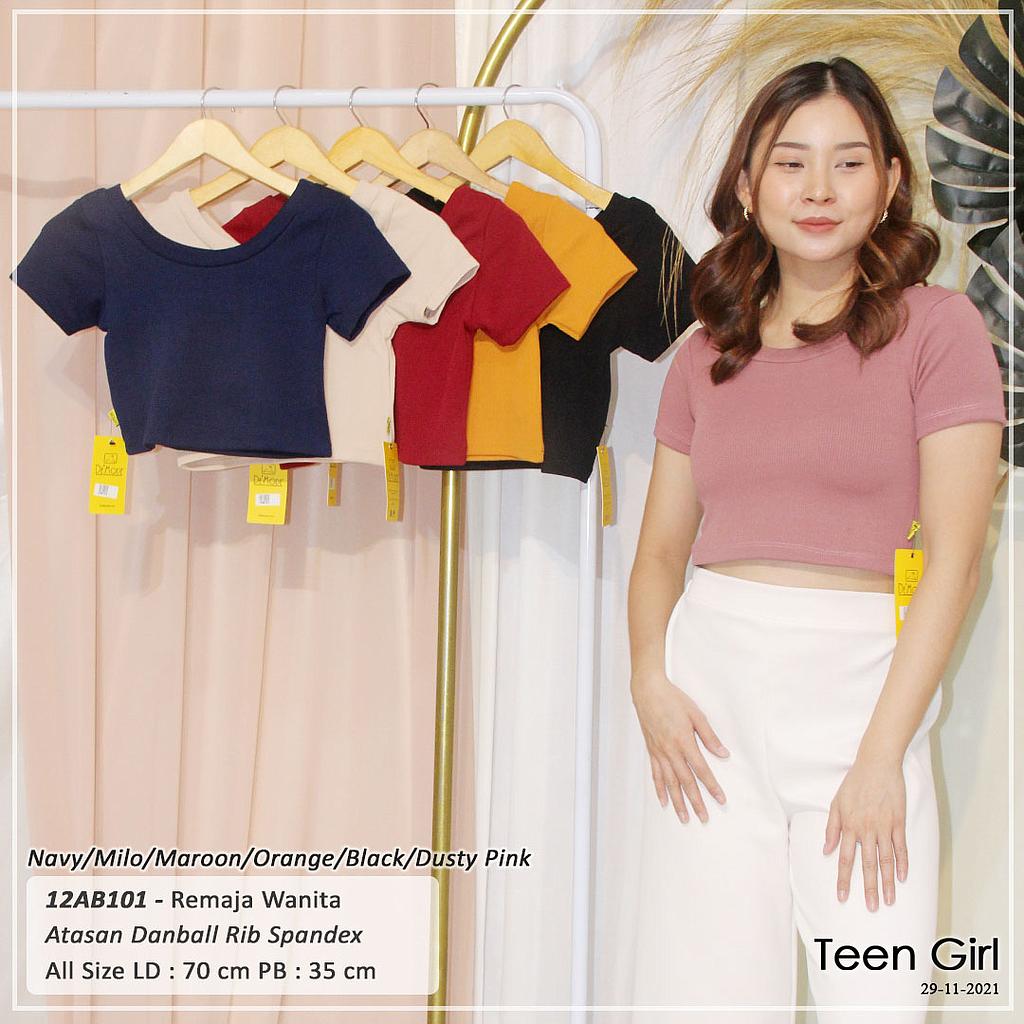 ATASAN CROP LEHER RIB SABRINA