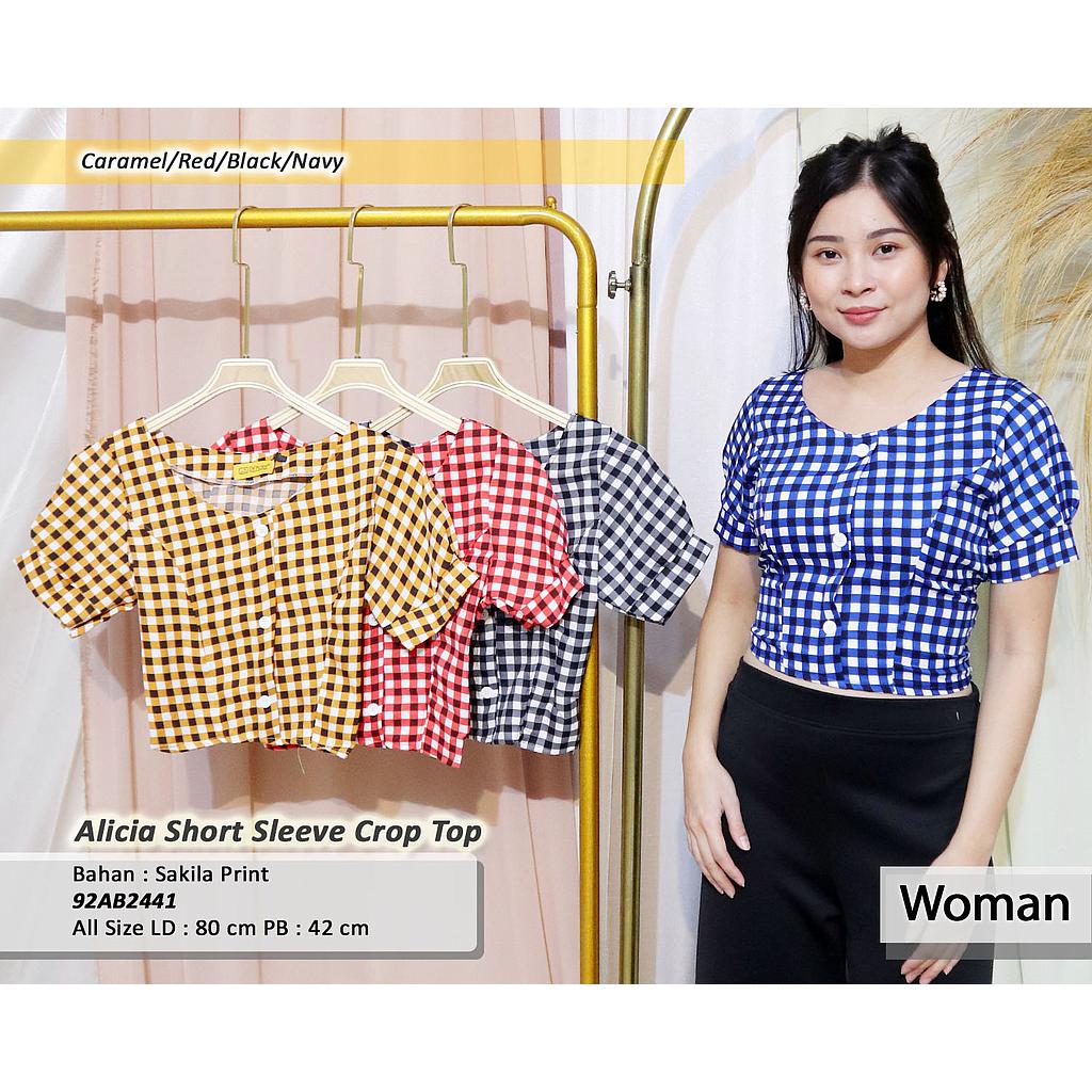 Alicia Short Sleeve Crop Top