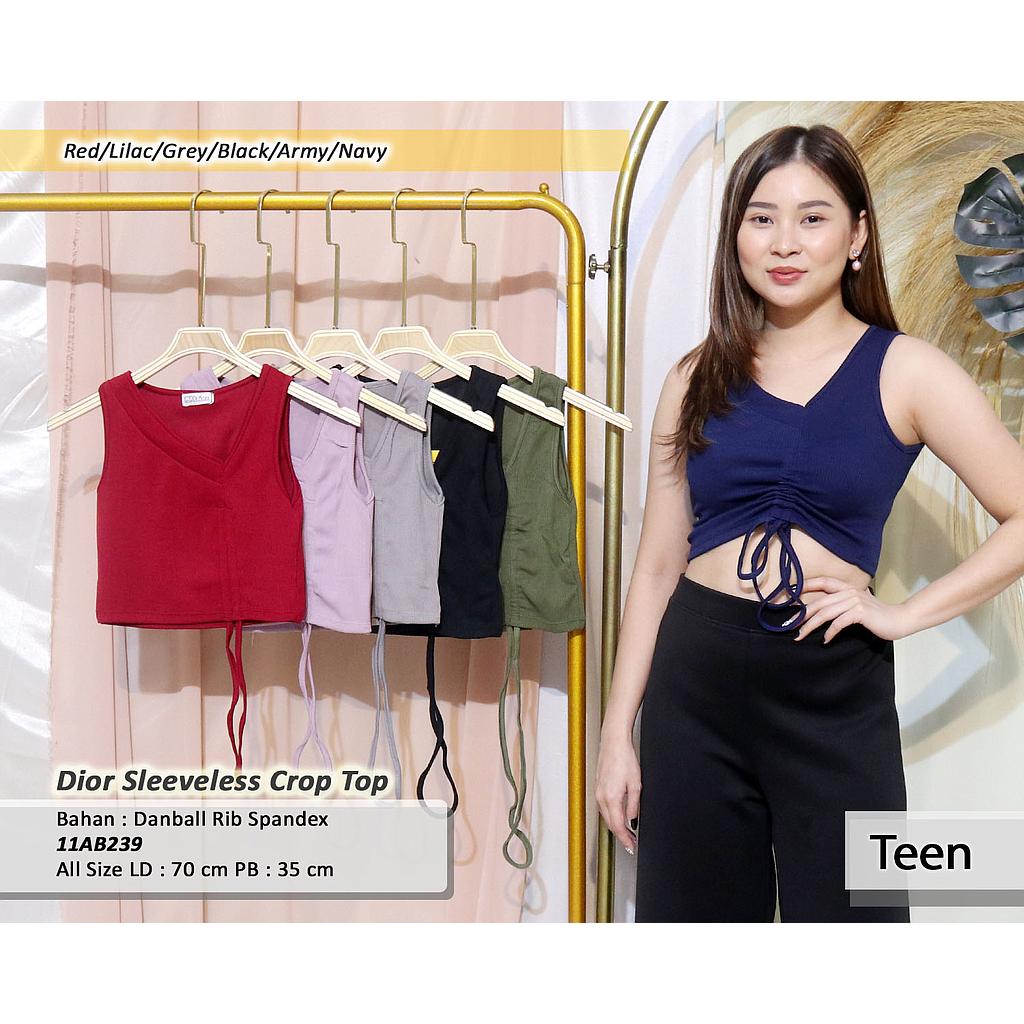Dior Sleeveless Crop Top(AB239)