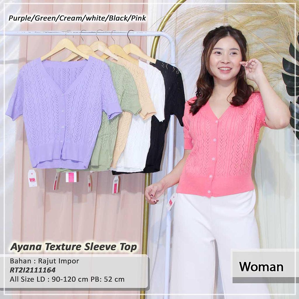Ayana Texture sleeve Top