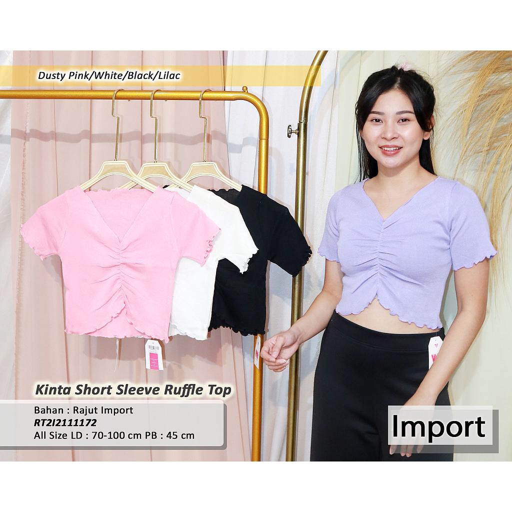 Kinta Short sleeve Ruffle Top