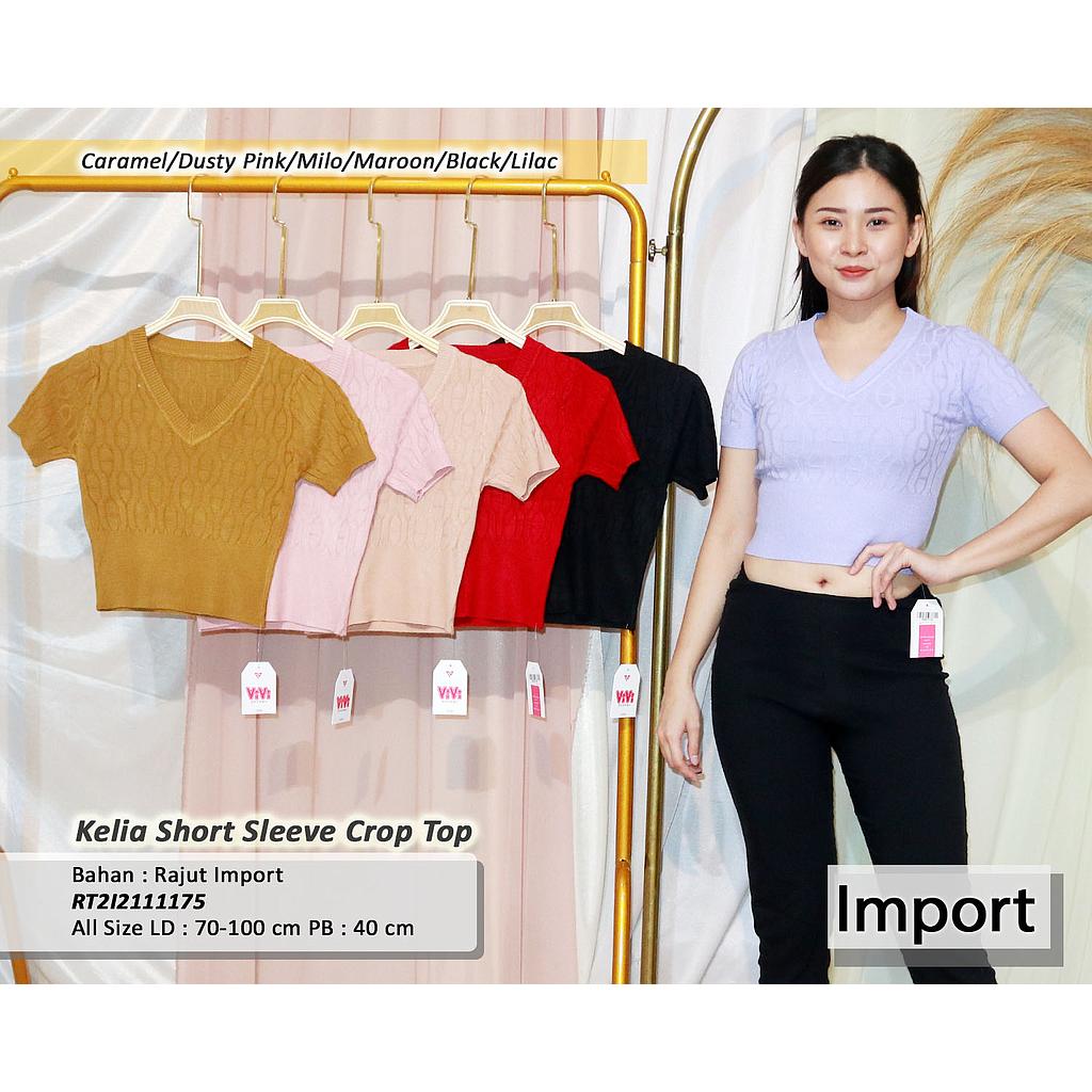 Kelia short sleeve crop top