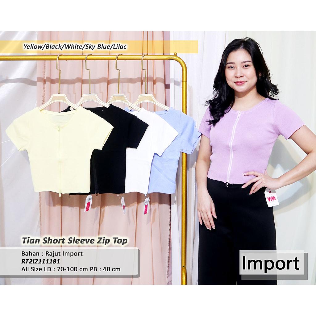 Croptop Y Resleting Rajut
