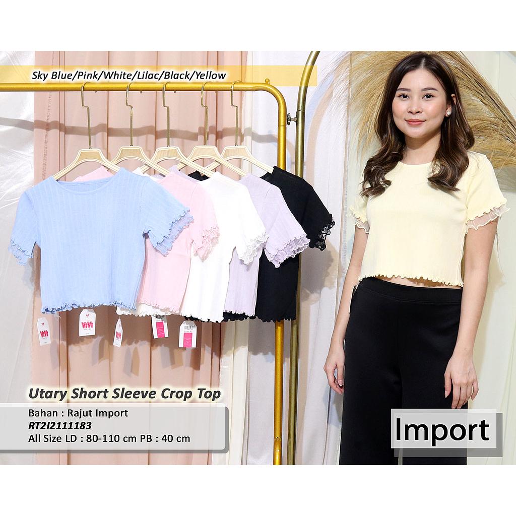 Relina short sleeve crop top