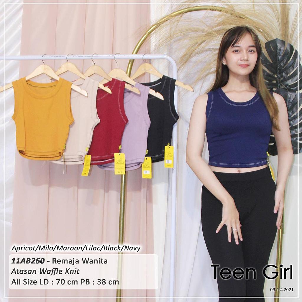 CANSEE CROPTOP VARIASI LEHER + TGN RIB