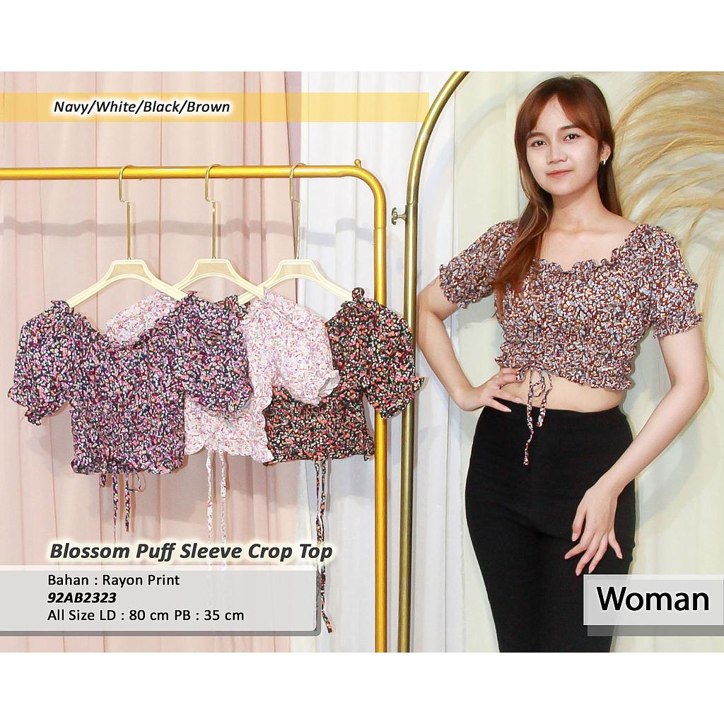 Blossom Puff sleeve crop top