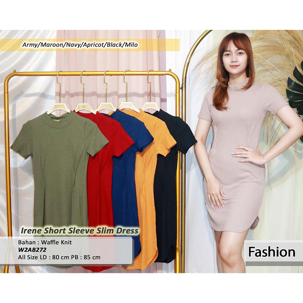 Irene short sleeve slim dress