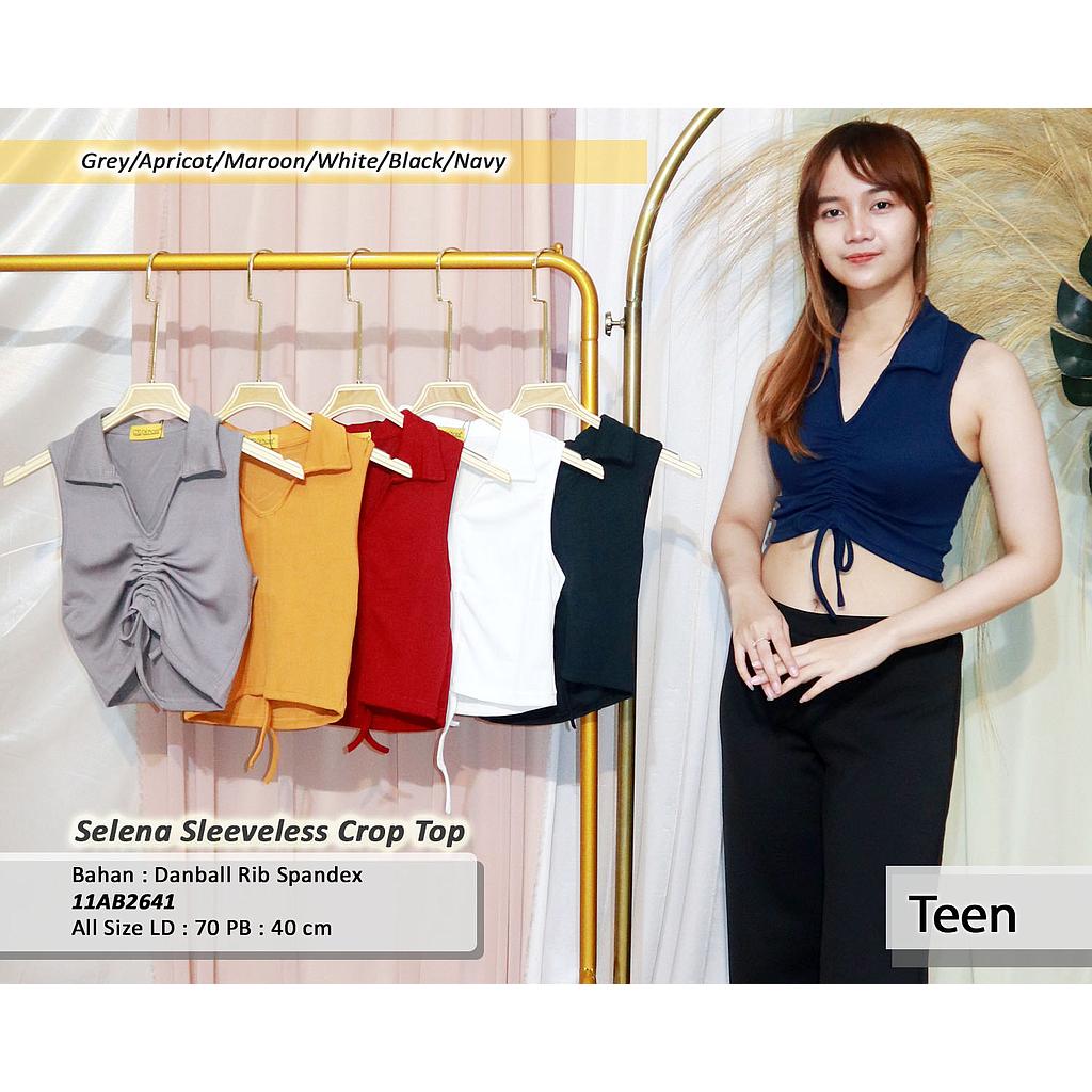 Selena sleeveless crop top