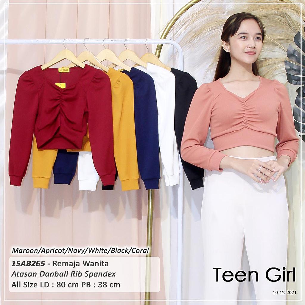 ATASAN CROP VARIASI KARET TENGAH TGN PJG 