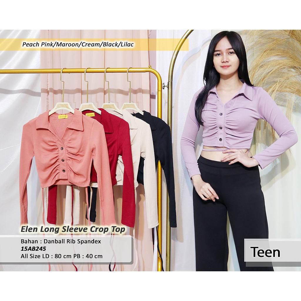 Elen Long Sleeve Crop Top
