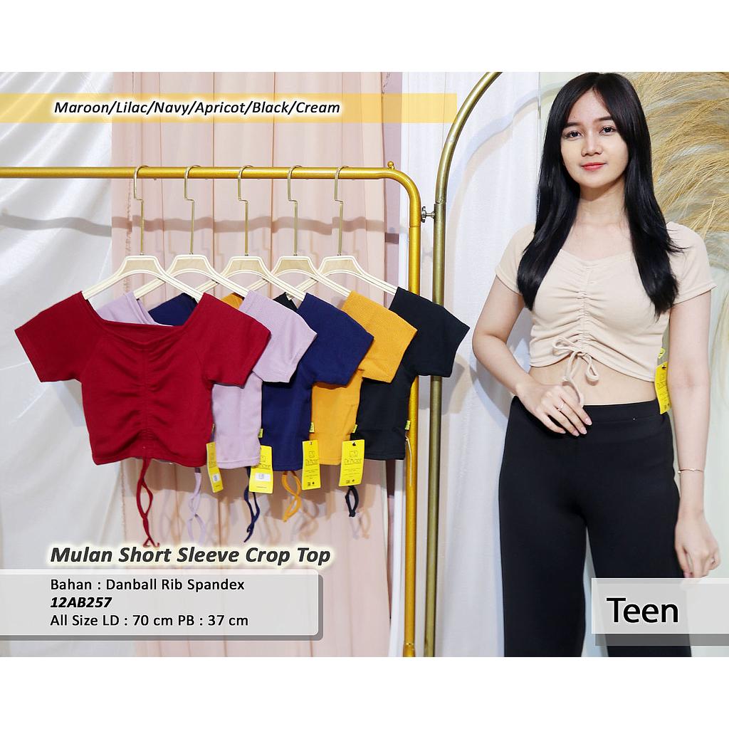 Mulan Short Sleeve Crop Top