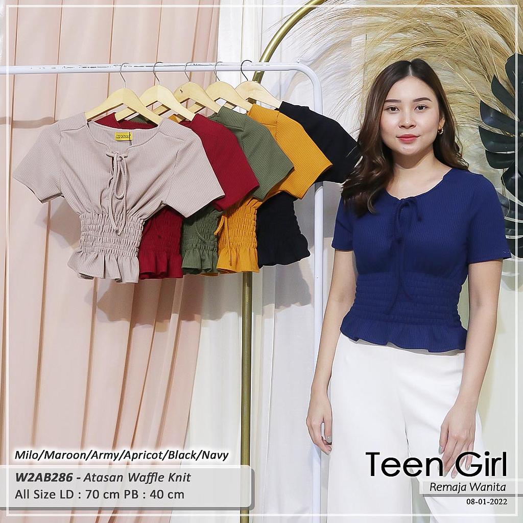 ATASAN VARIASI BIS TALI SILANG BWH SMOCK KARET 