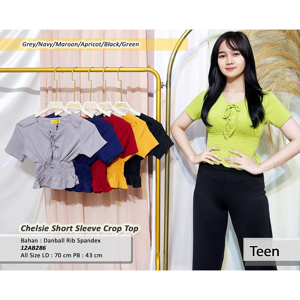 Chelsie Short Sleeve Crop Top