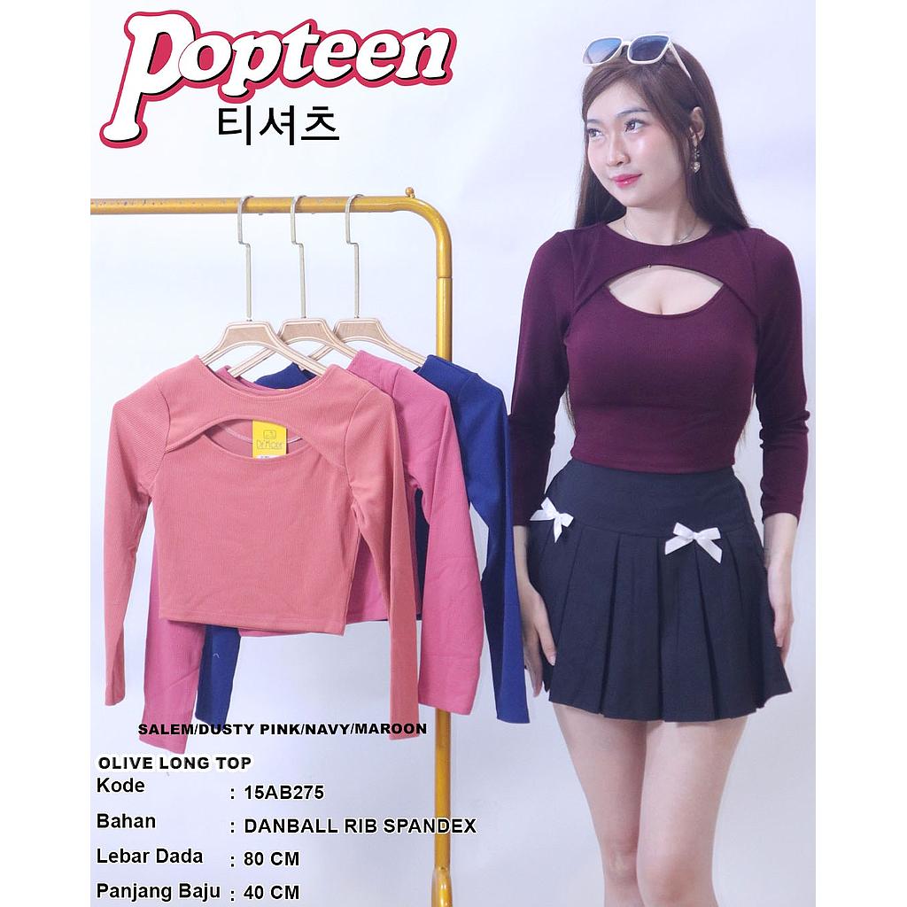 Olive Long  Top (AB275)