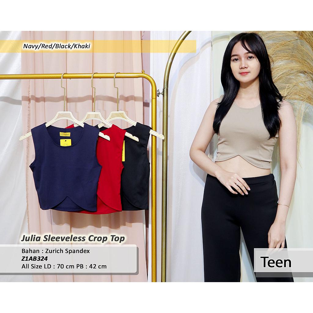 Julia Sleeveless Crop Top