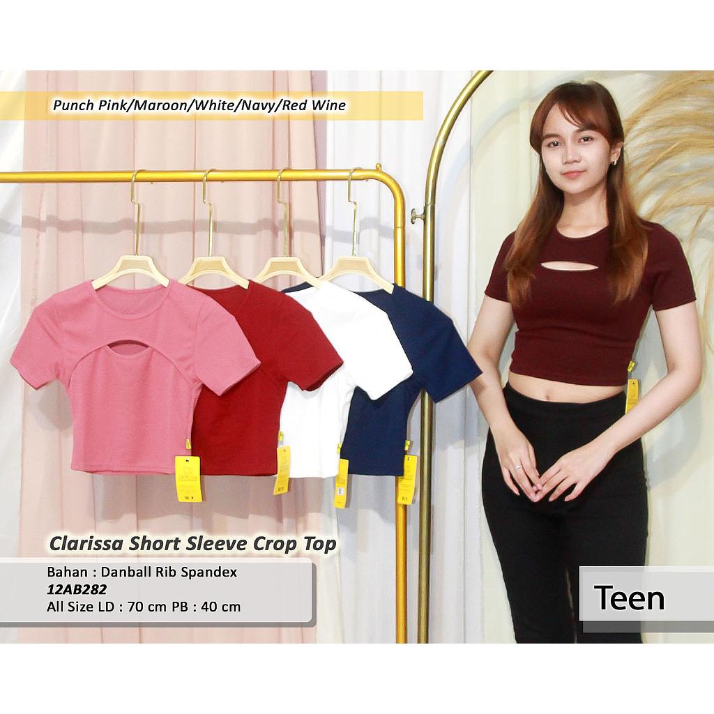 Clarissa short sleeve Crop Top