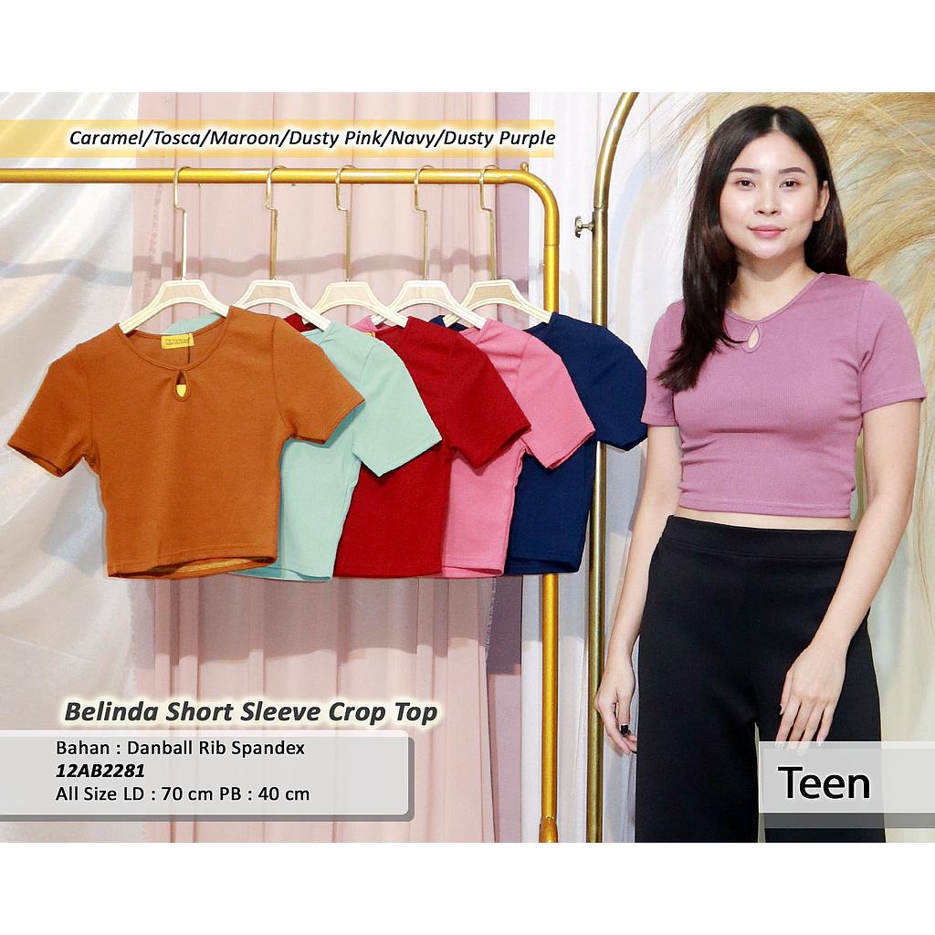 Belinda short sleeve crop Top