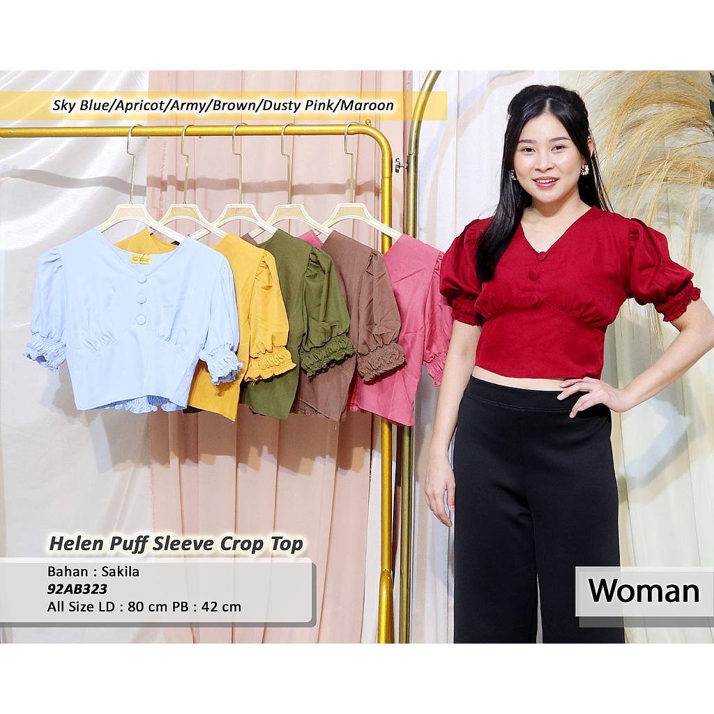helen puff sleve crop top 