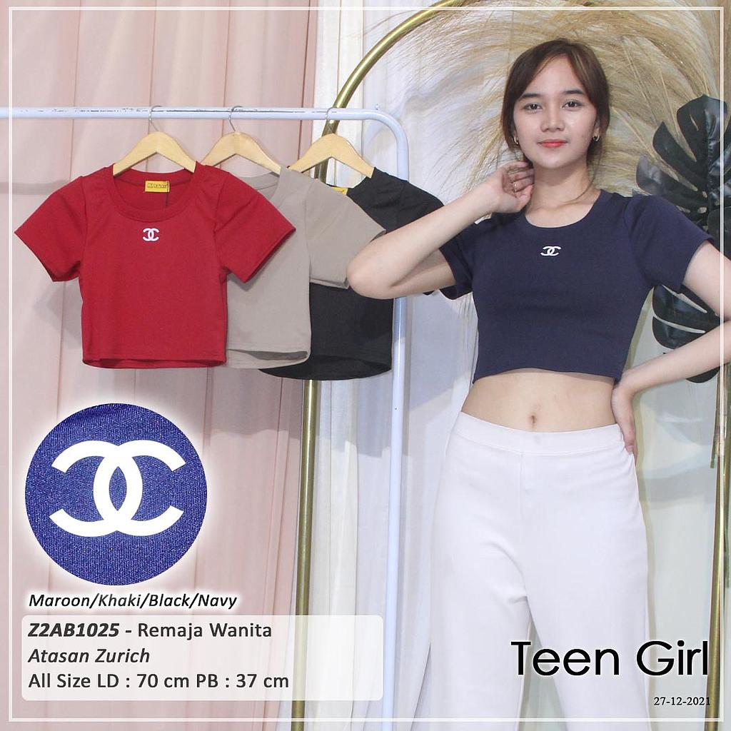 ATASAN OBLONG BASIC LEHER RIB TGN PDK + APLIKASI