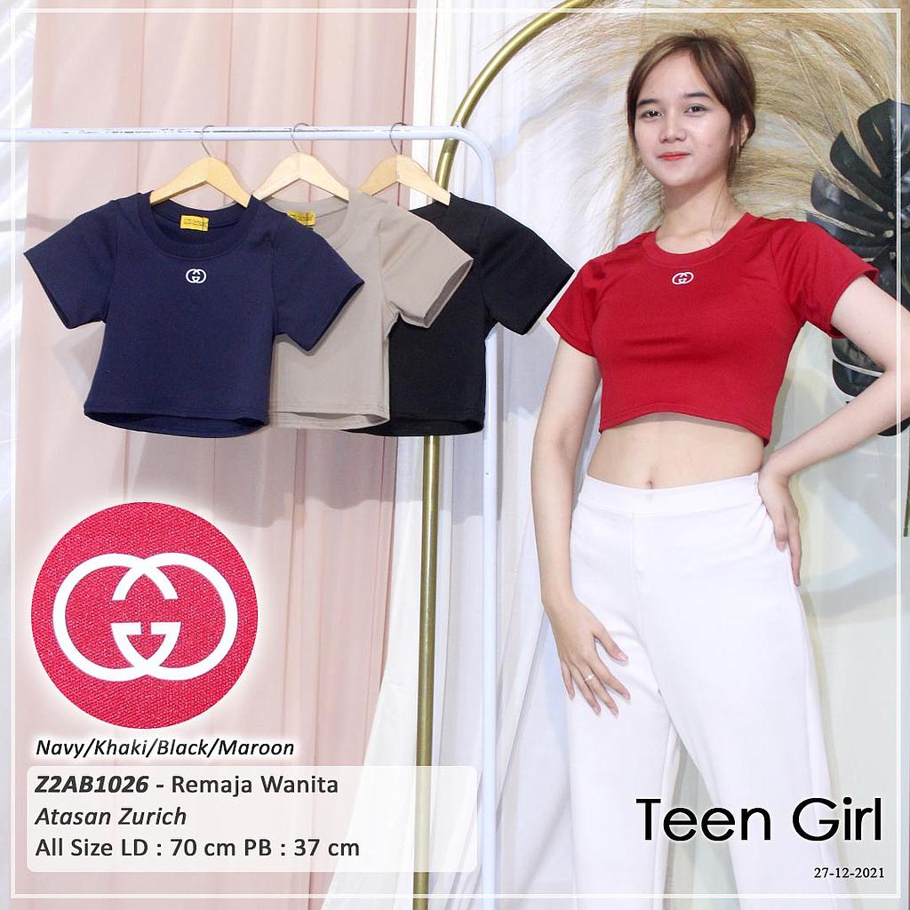 ATASAN OBLONG BASIC LEHER RIB TGN PDK + APLIKASI