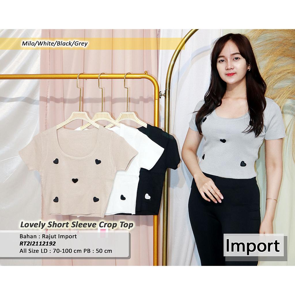 LOvely short sleeve Crop Top