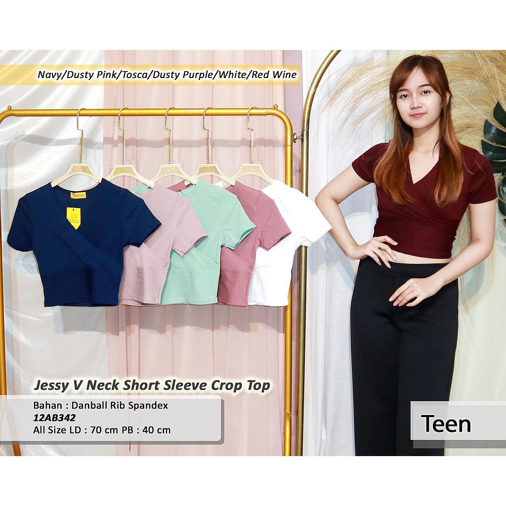 Jesslyn V Cross short Top (AB342)