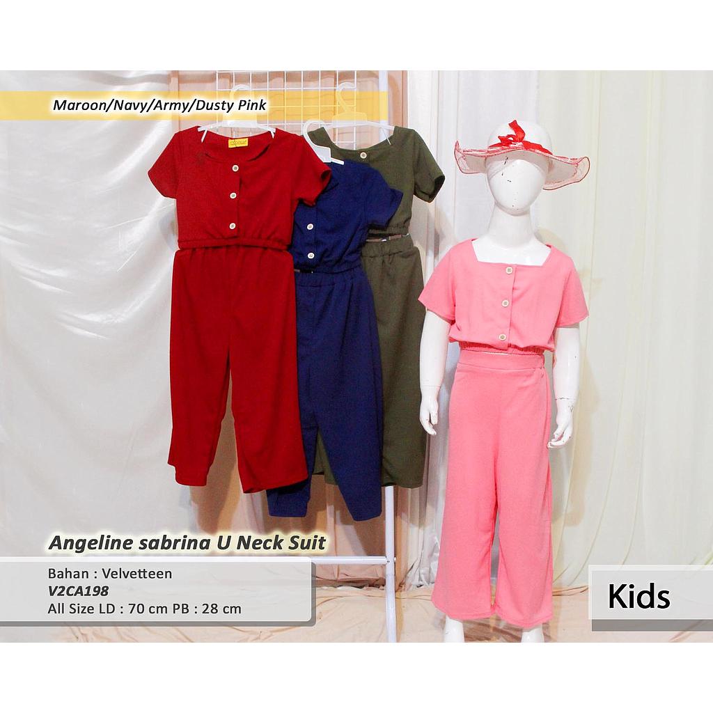 Angeline sabrina U neck Suit (CA198)