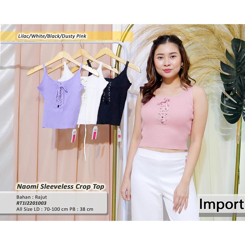 Naomi sleeveless crop top