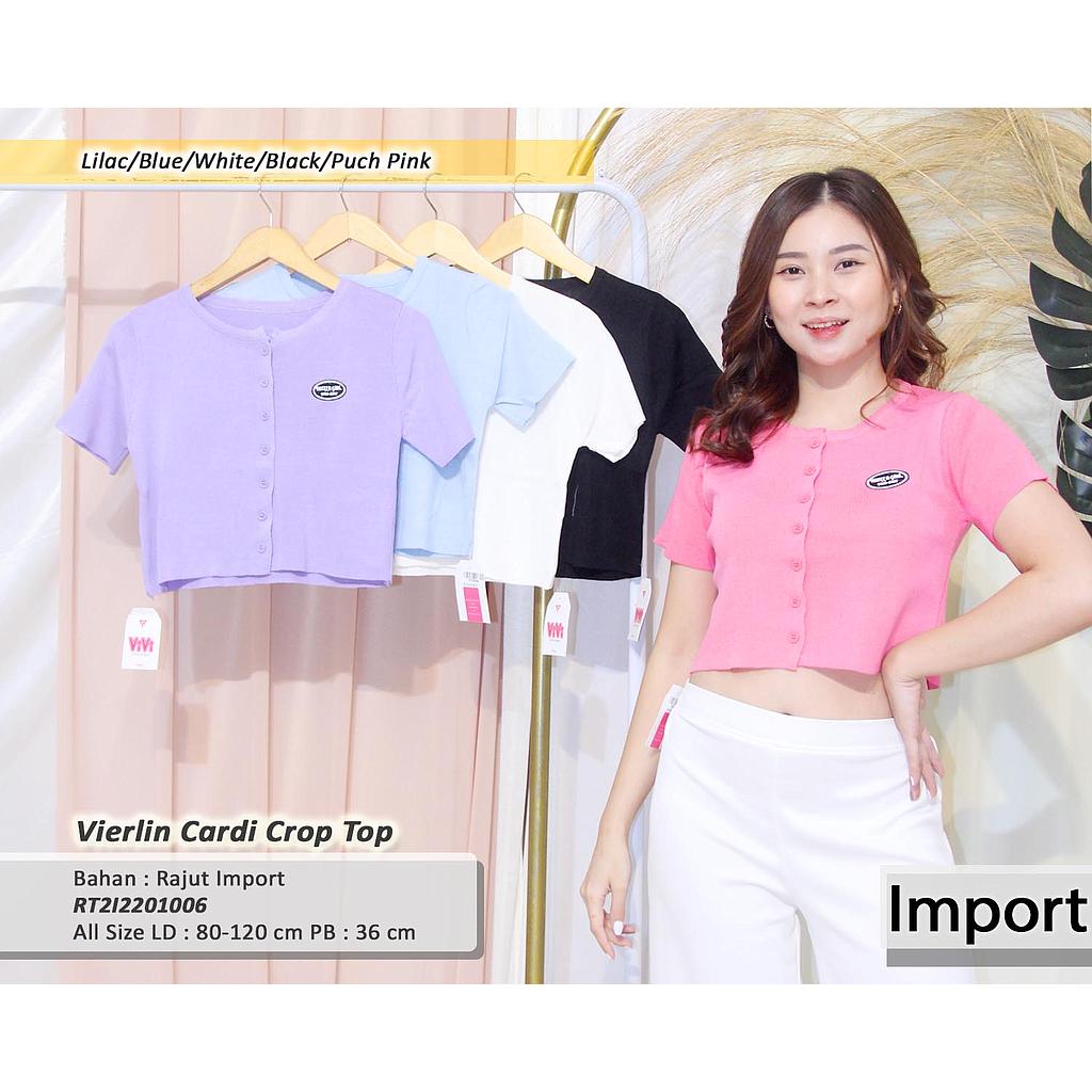 Vierlin cardi crop Top