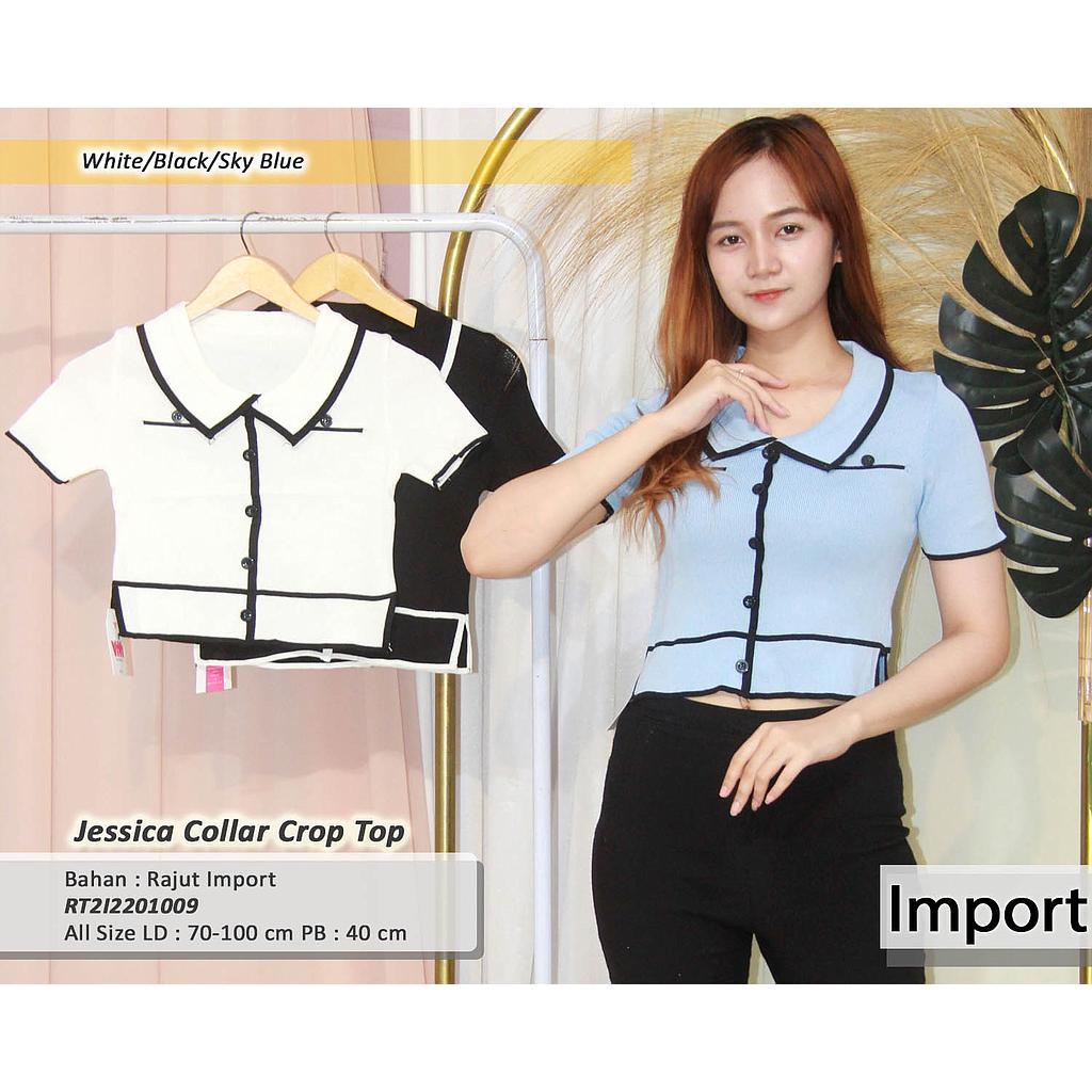 Jessica collar crop top