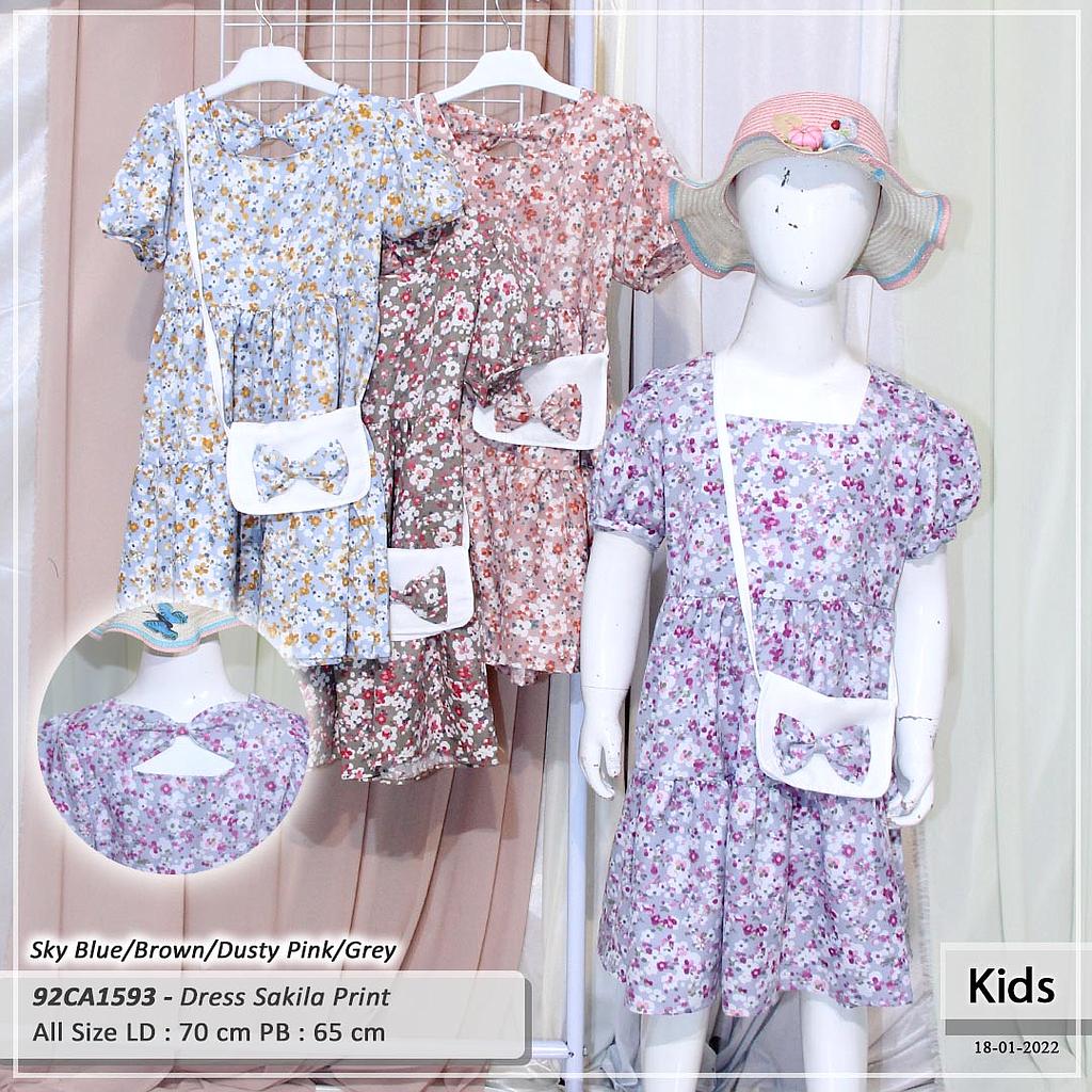 DRESS KID VARIASI KERUT BELAKANG PITA + VARIASI TAS