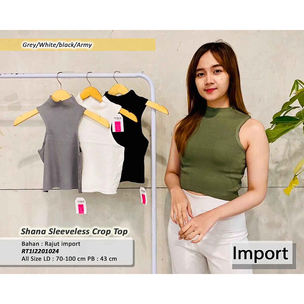 Shana sleeveless crop top