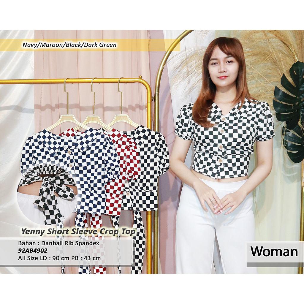 Yenny shirt sleeve crop Top
