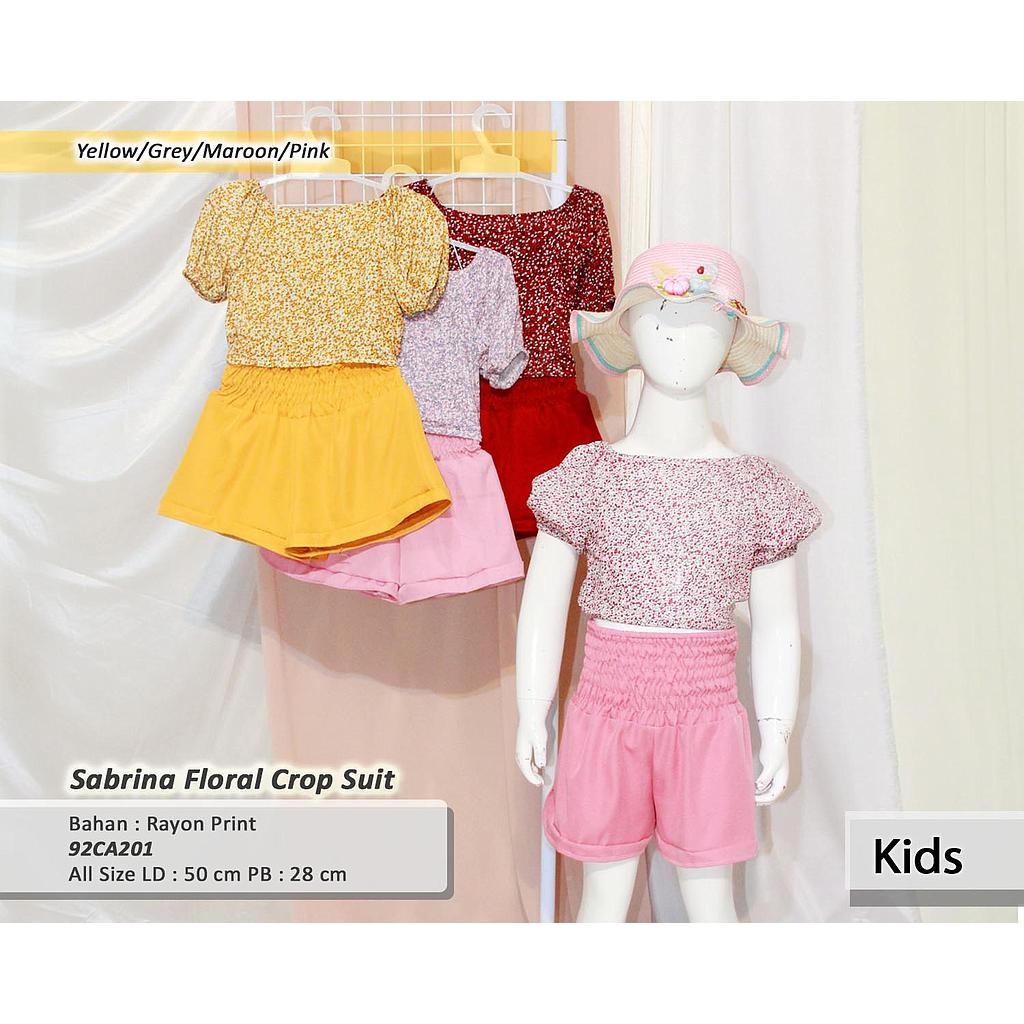 sabrina Floral Crop Suit