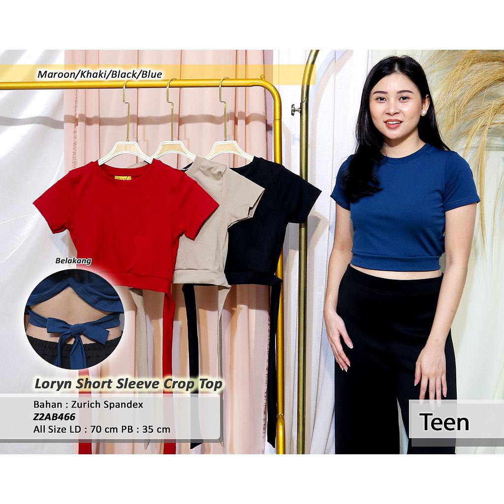 Loryn Short Sleeve Crop Top