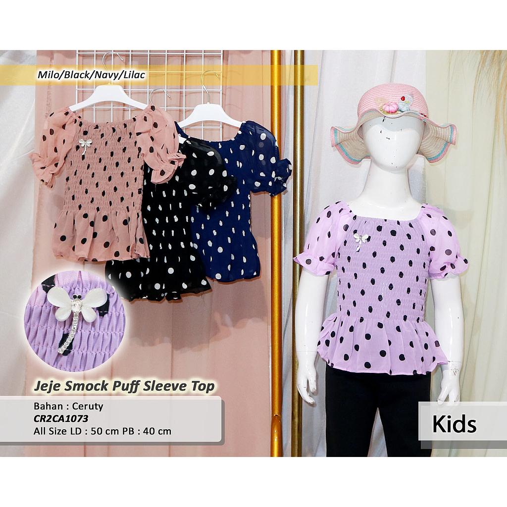Jeje Smock Puff sleeve top