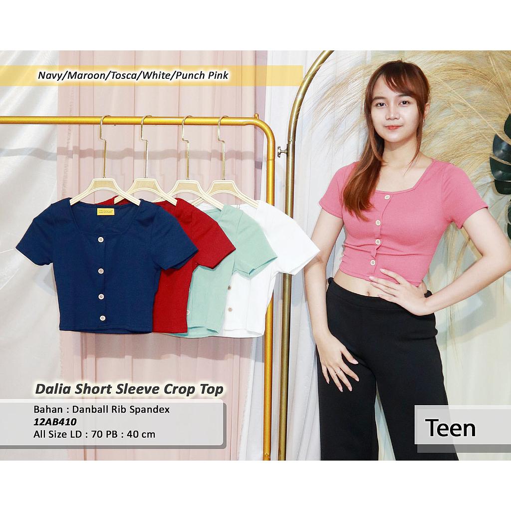 Dalia short sleeve crop top